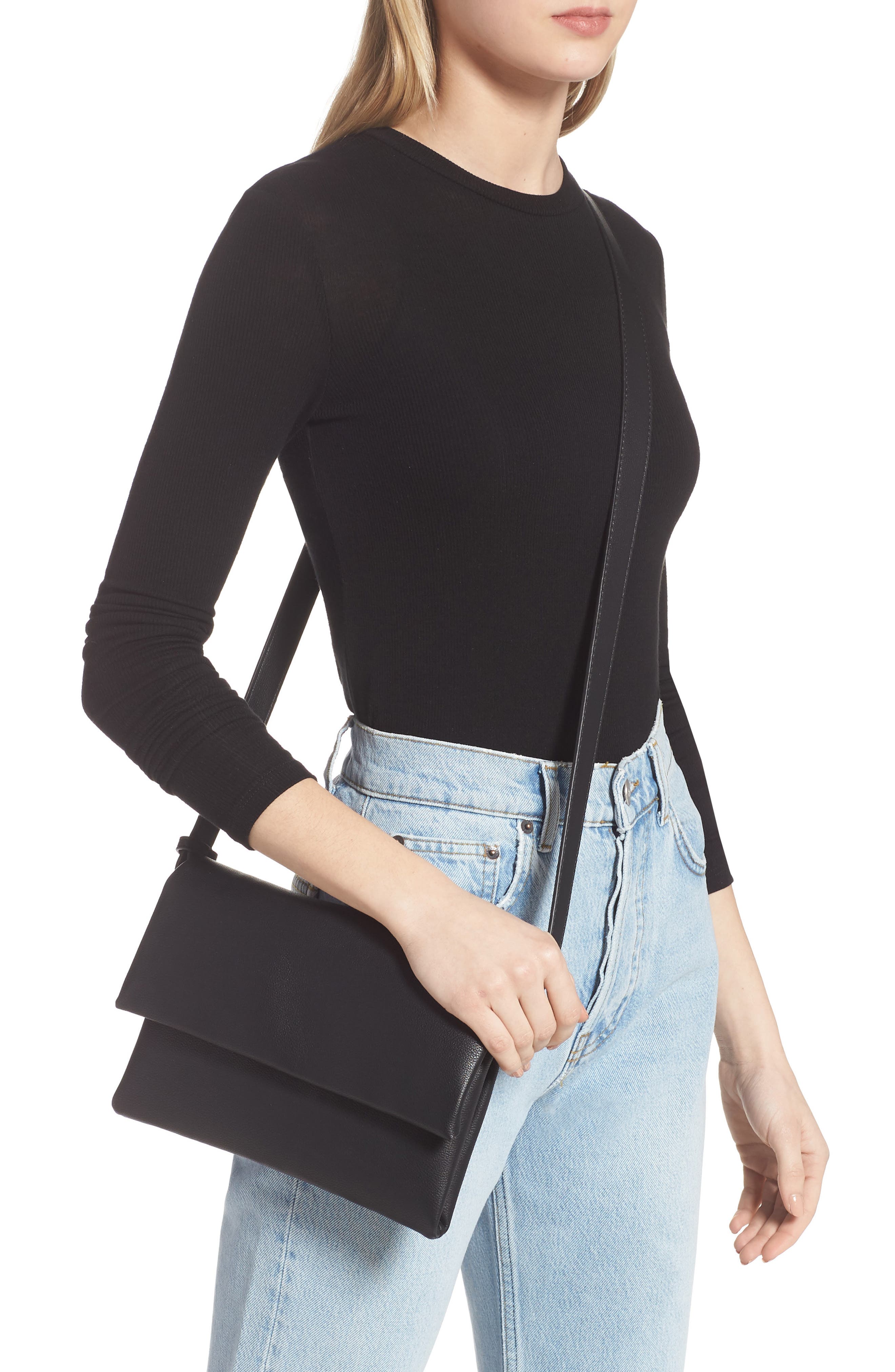 BP. Faux Leather Crossbody Bag, Alternate, color, 