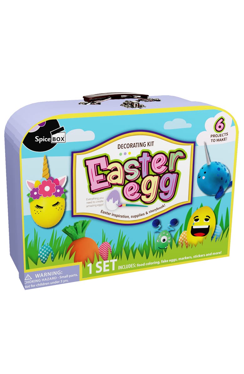 Suitcase Easter Egg Art Kit Hop Into Easter With Artistic Delights, Main, color, Multicolored