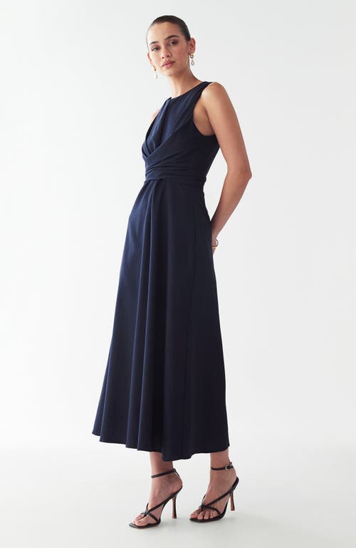 Willa Revival Midi Dress In Blue