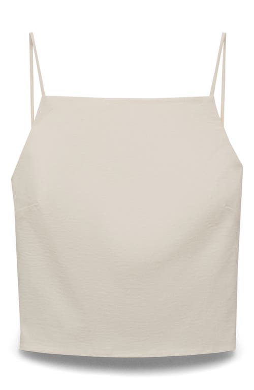 Mango Square Neck Camisole In Neutral