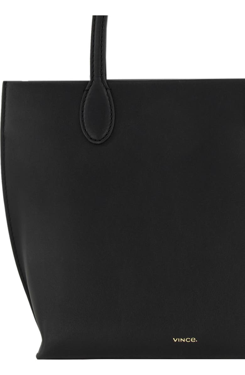 Vince Mini Athene Nappa Leather Tote, Alternate, color, Black