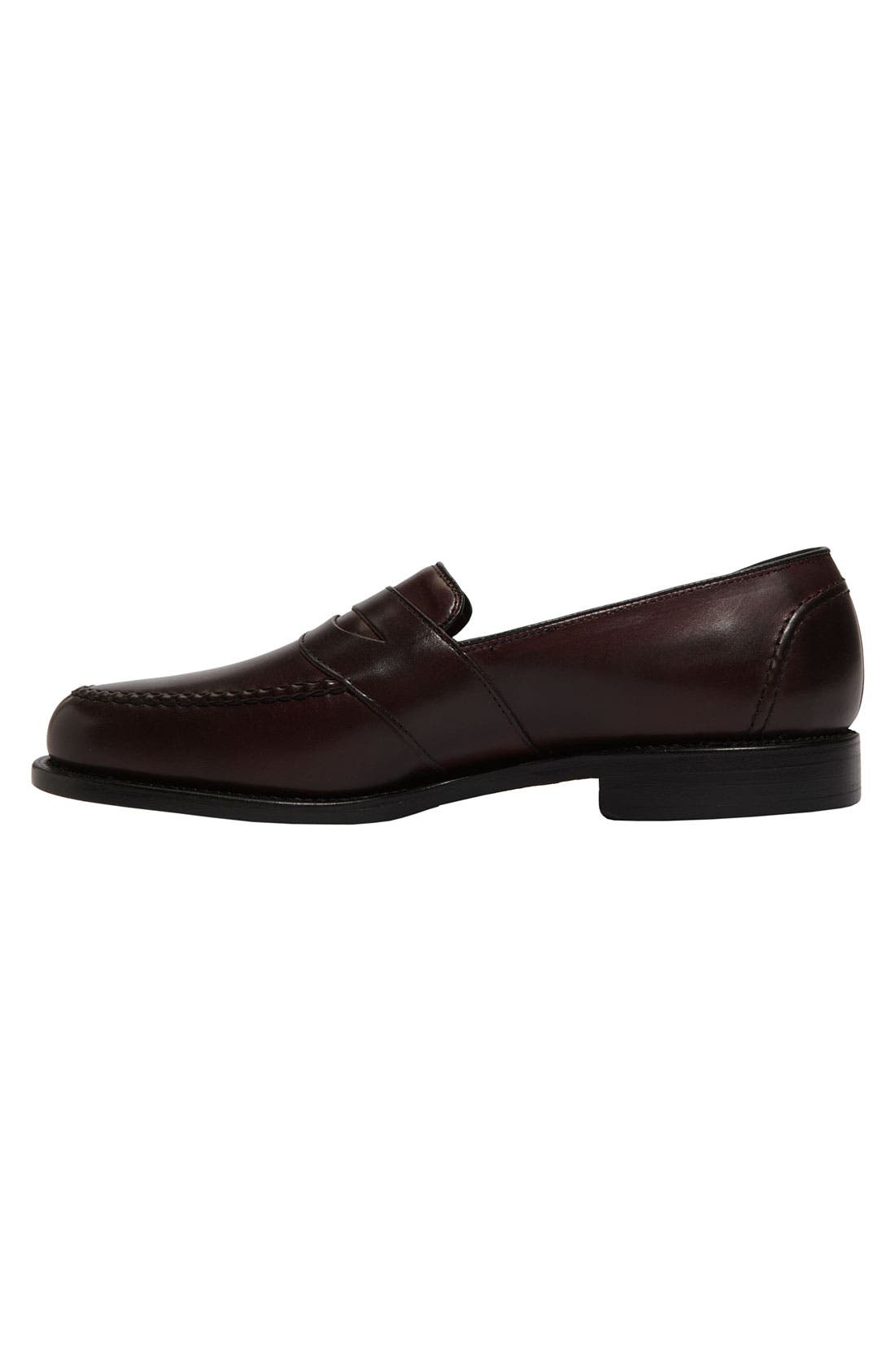 Randolph Loafer, Alternate, color, Burgundy Burnished Calf