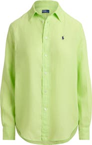 Polo Ralph Lauren Classic Fit Linen Button-Up Shirt