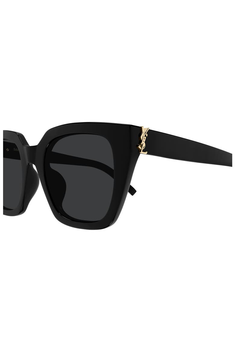 51mm Cat Eye Sunglasses, Alternate, color, BLACK