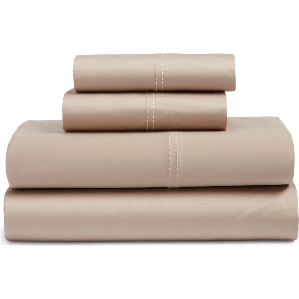 Nordstrom 400 Thread Count Organic Cotton Sateen Sheet Set In Brown