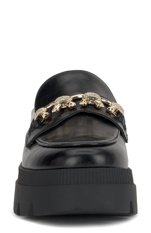 Jessica Simpson Undelie Platform Bit Loafer Mule In Black