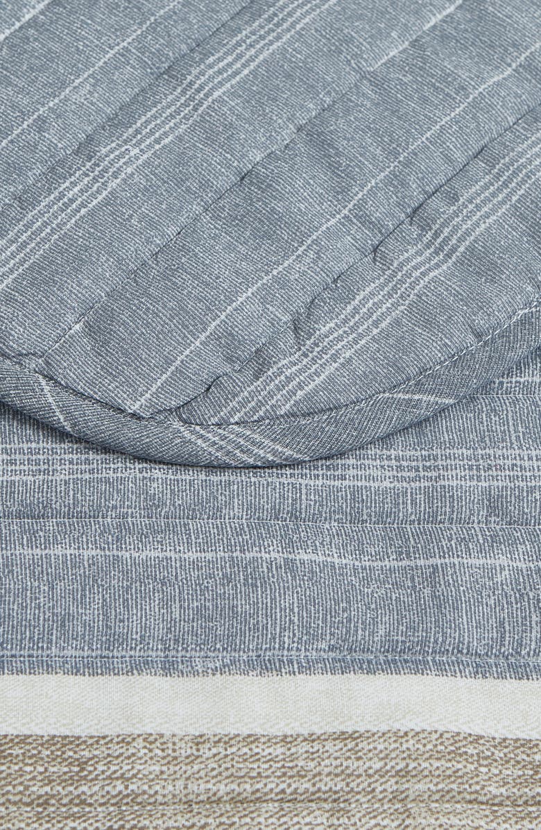 Nautica Ridgeport Open Dark Blue Quilt Set, Alternate, color, Grey/ Taupe