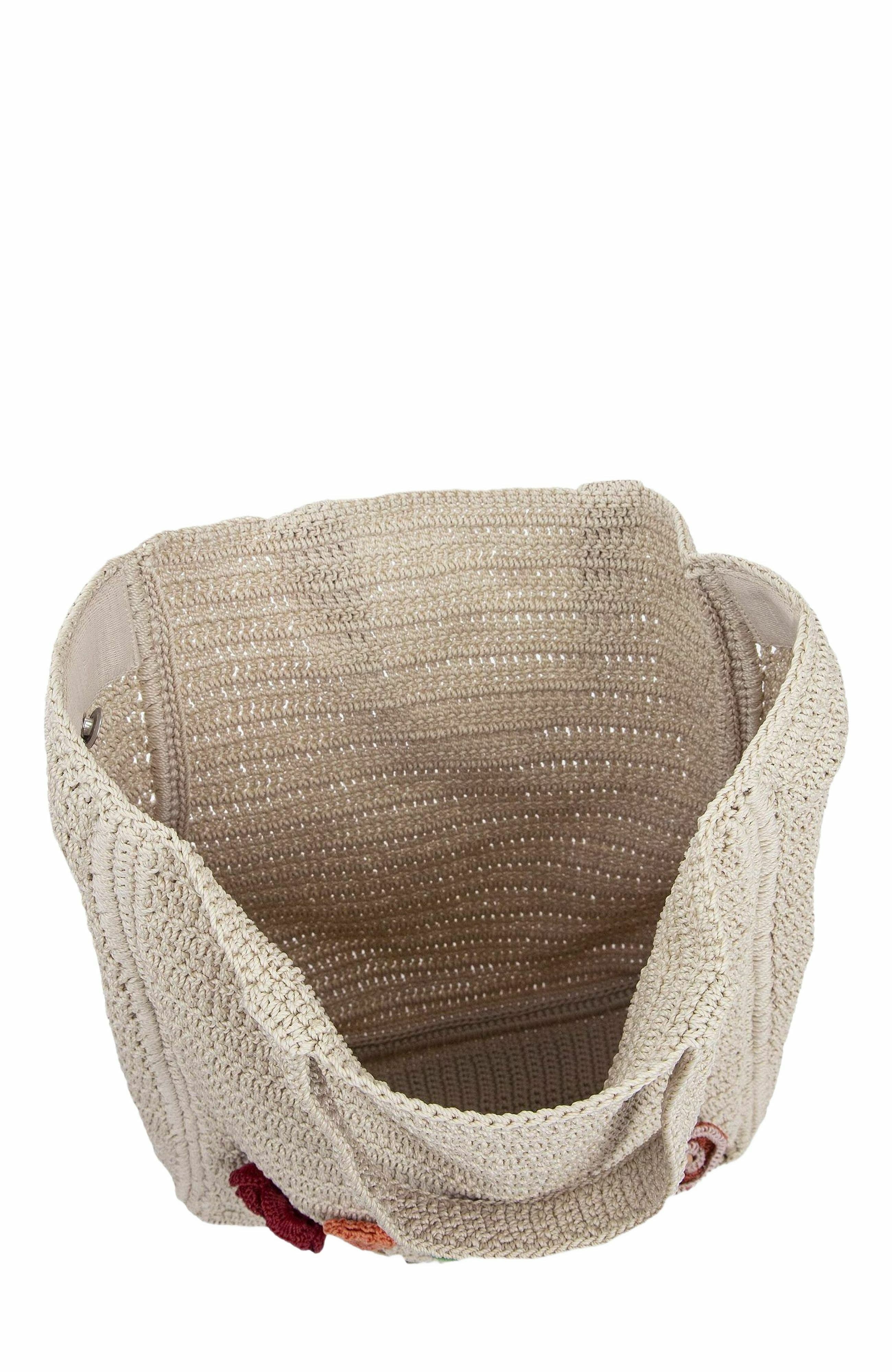 The Sak Lanie Market Tote Hand Crochet Bag, Alternate, color, Flower Ecru