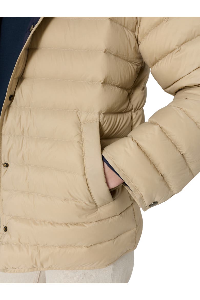 Priscille Reversible Hooded Jacket, Alternate, color, Sand