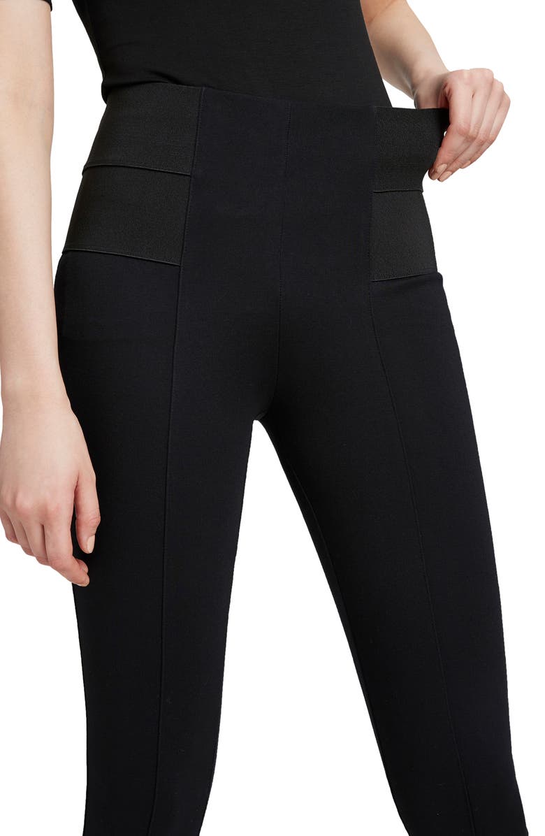 Marcella Gywn High Waist Ponte Knit Leggings, Alternate, color, Black