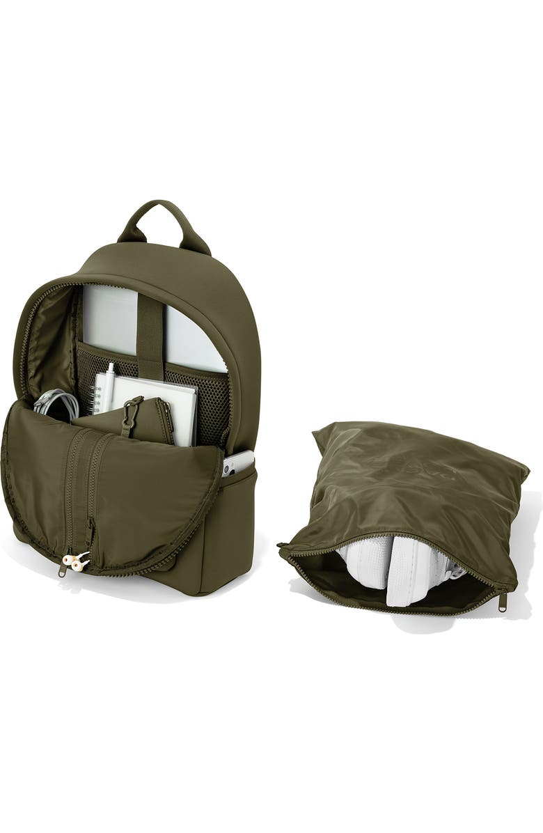 Dagne Dover Dakota Medium Neoprene Backpack, Alternate, color, Dark Moss