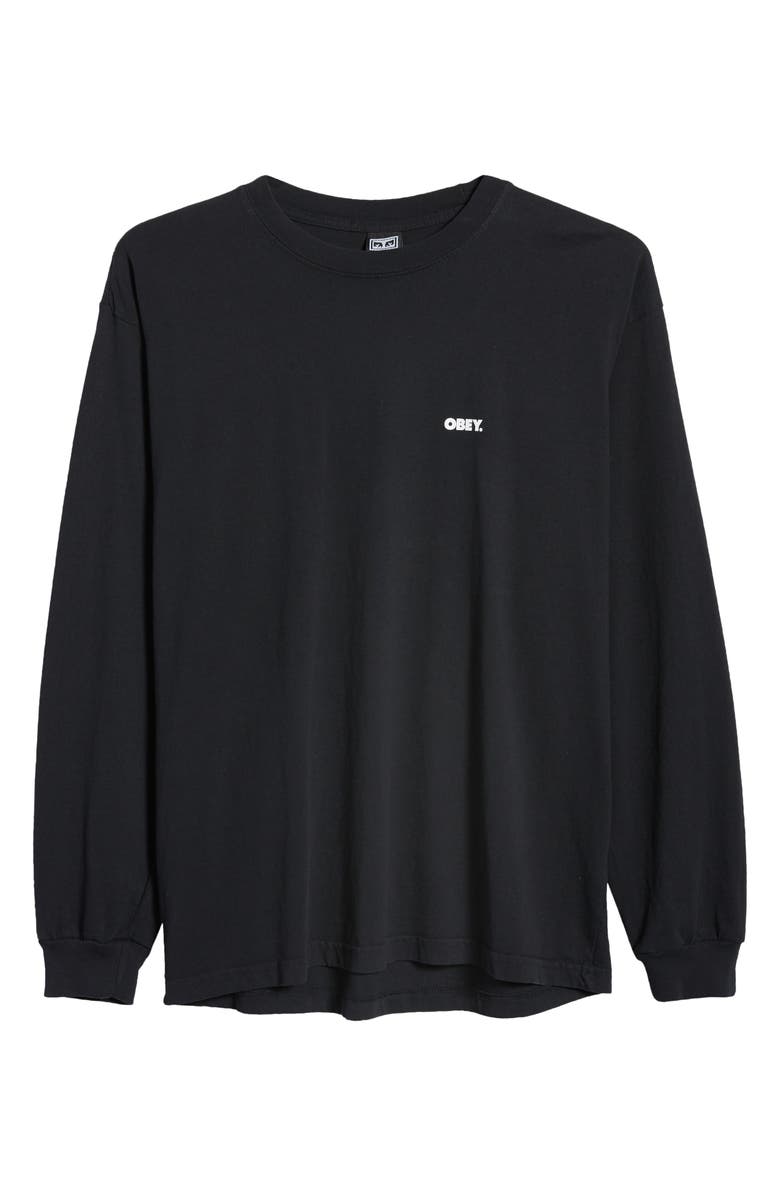 Obey Bold Logo Long Sleeve Graphic Tee, Alternate, color,