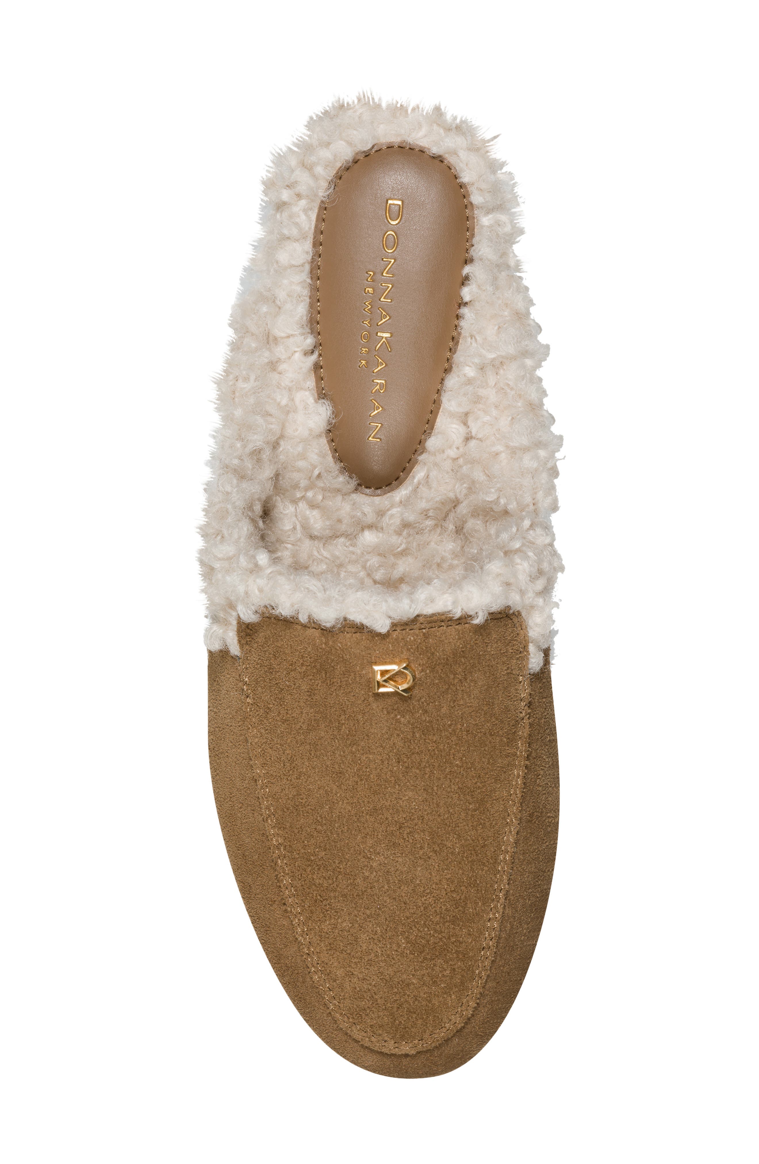 Anastasia Faux Shearling Mule, Alternate, color, CAPPUCINO