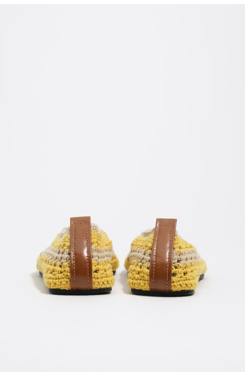 Bimba y Lola Crochet Ballerina Flats, Alternate, color, Yellow