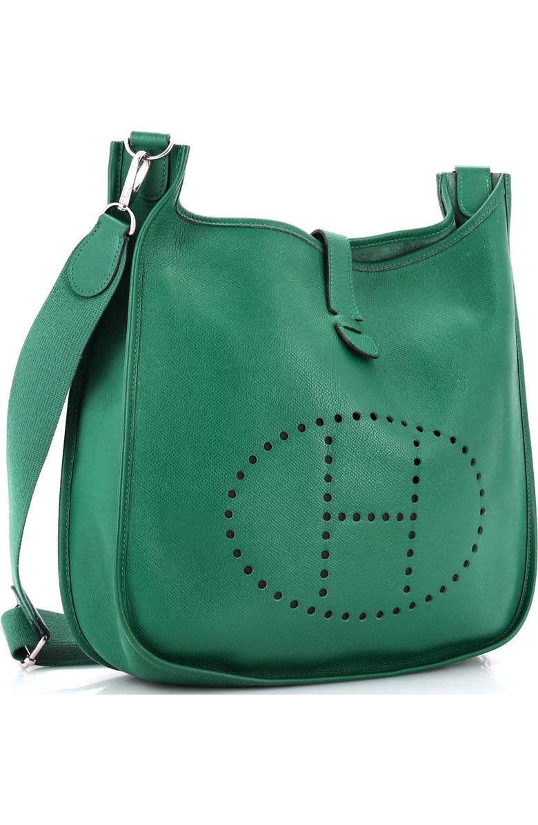 Pre-Owned Hermes Evelyne Bag Gen III Epsom GM, Alternate, color, Malachite
