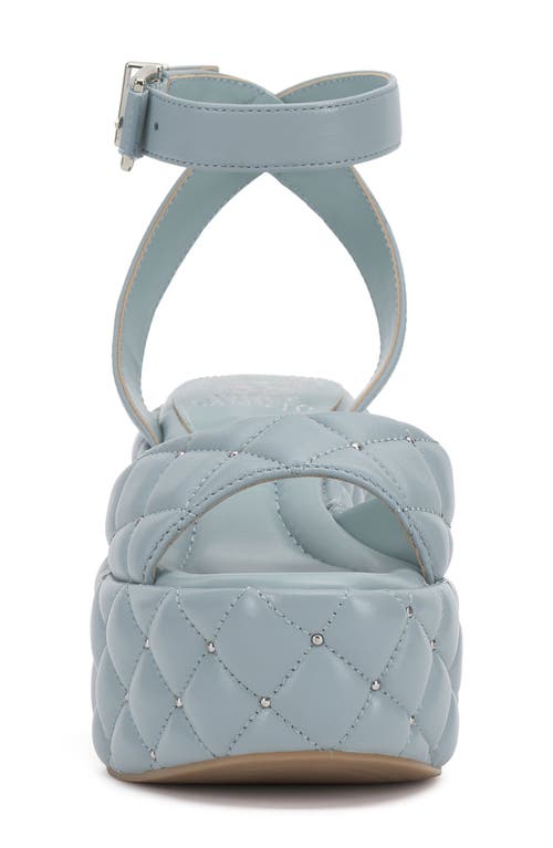 Vince Camuto Ellah Ankle Strap Platform Sandal In Celeste Blue
