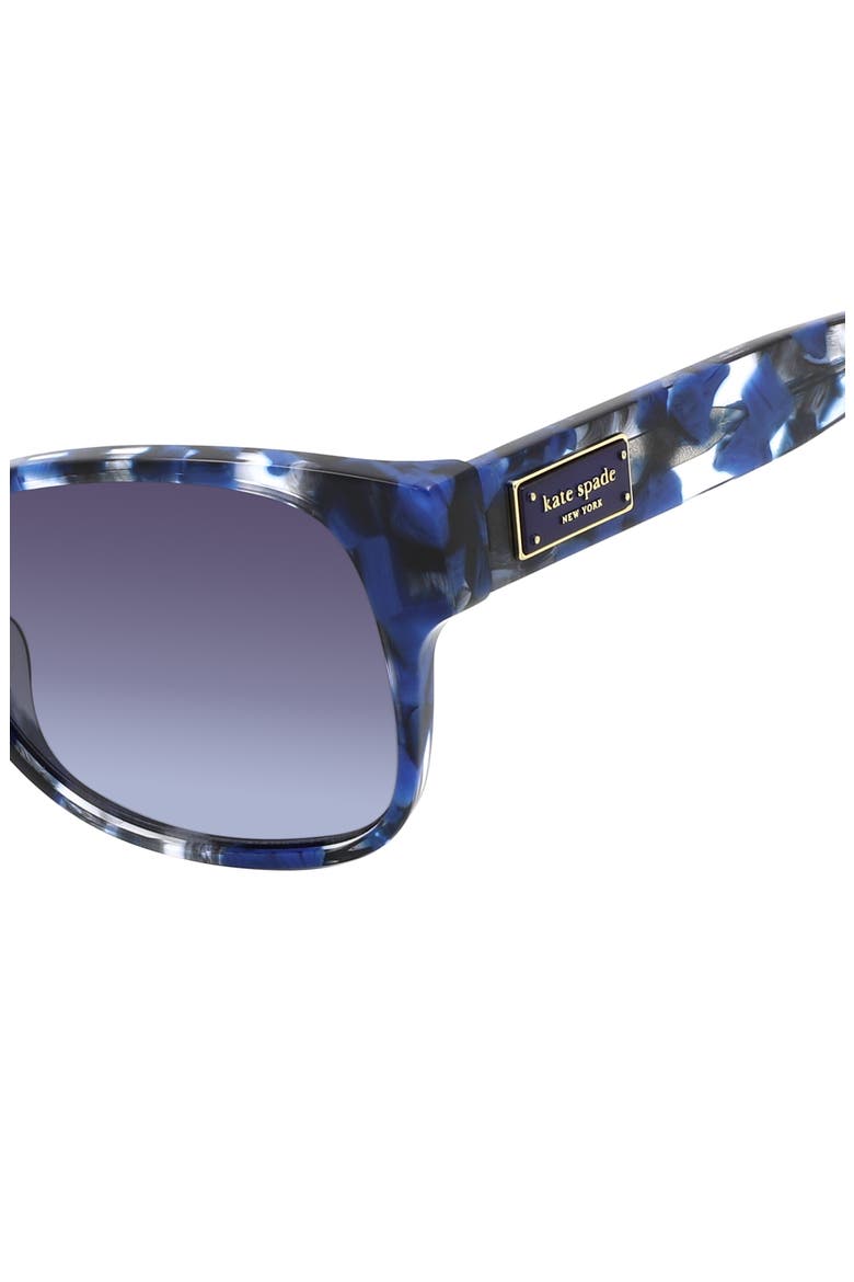 trulee 55mm gradient square sunglasses, Alternate, color, BLUE HAVANA/ DARK GREY SF