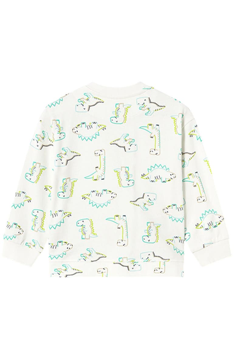 Mayoral Dinosaur Sweatshirt, Alternate, color, Cream