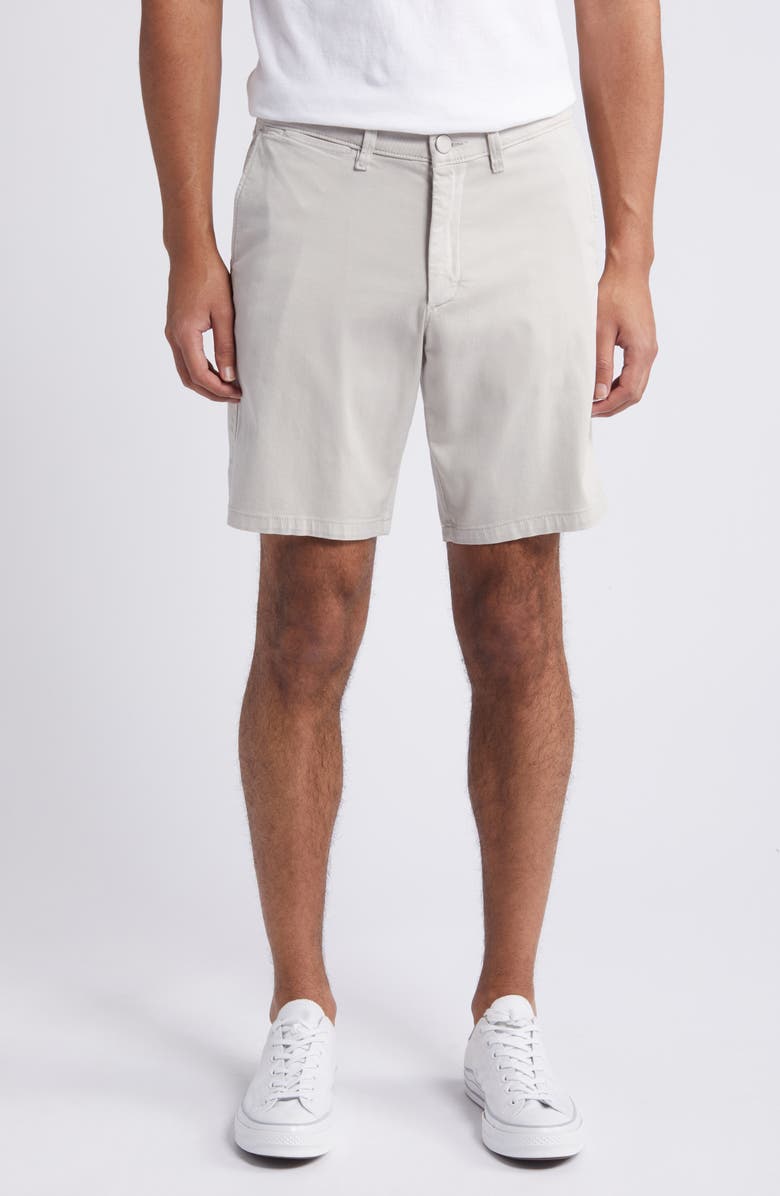 DL1961 Jake Flat Front Chino Shorts, Main, color, Light Grey