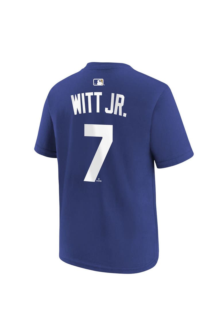 Youth Nike Bobby Witt Jr. Royal Kansas City Royals Name & Number T-Shirt, Alternate, color, Royal