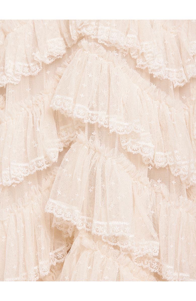 Needle & Thread Libby Lace Gown, Alternate, color, Cream