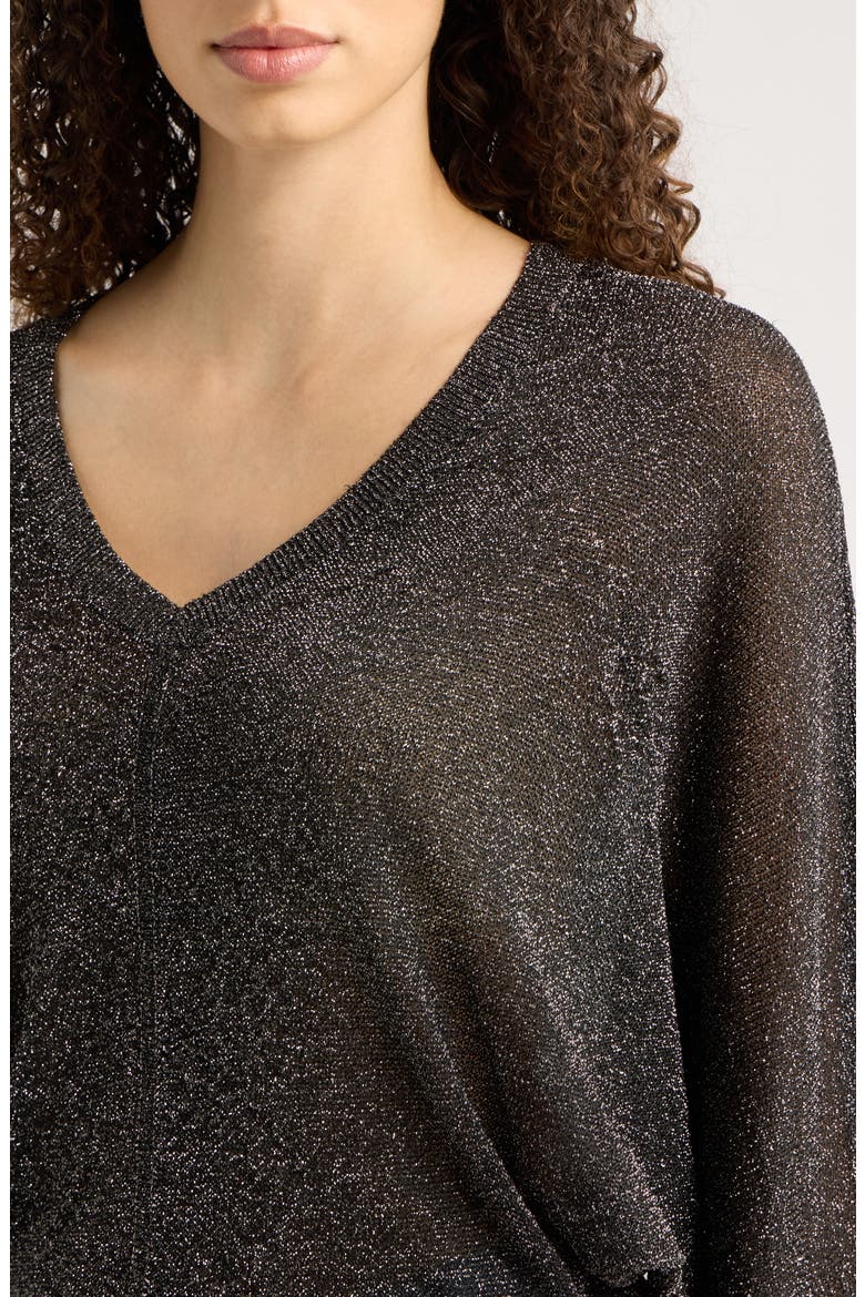 The Lurex Dolman Top, Alternate, color, GUNMETAL