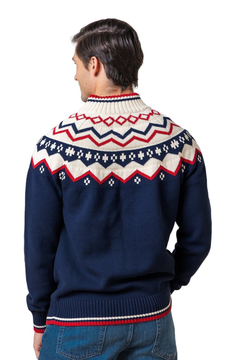 Hope & Henry Men's Organic Nordic Half Zip Sweater, Alternate, color,