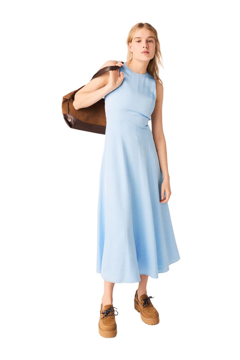 Open-back maxi dress, Alternate, color, Blue sky