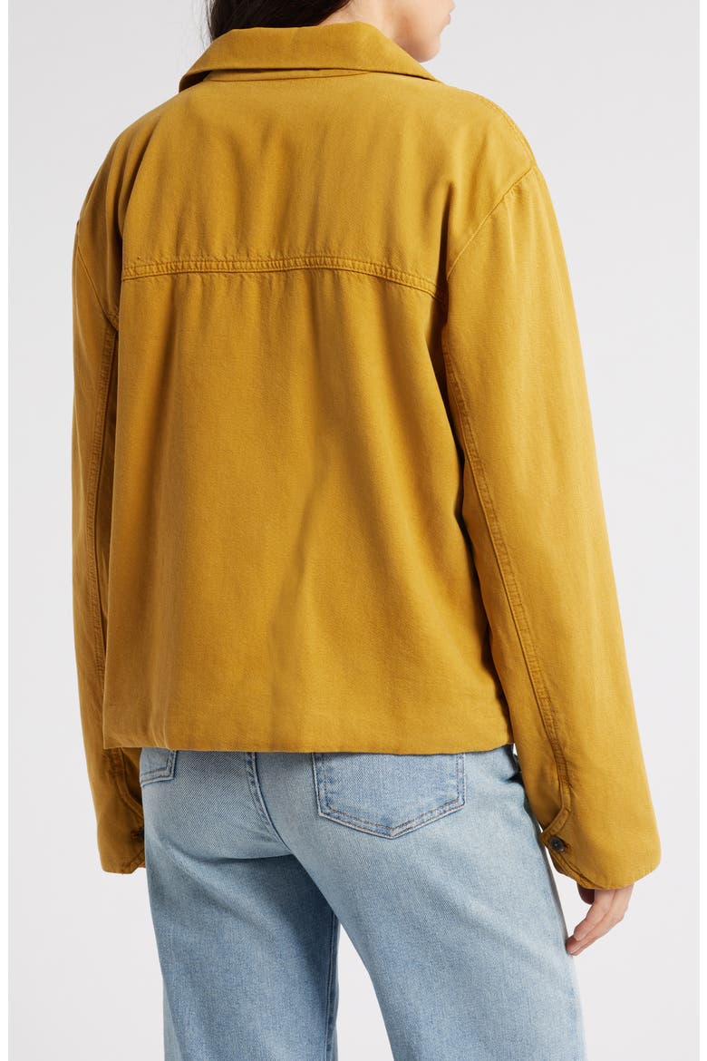 Transitional Twill Jacket, Alternate, color, BROWN GOLD