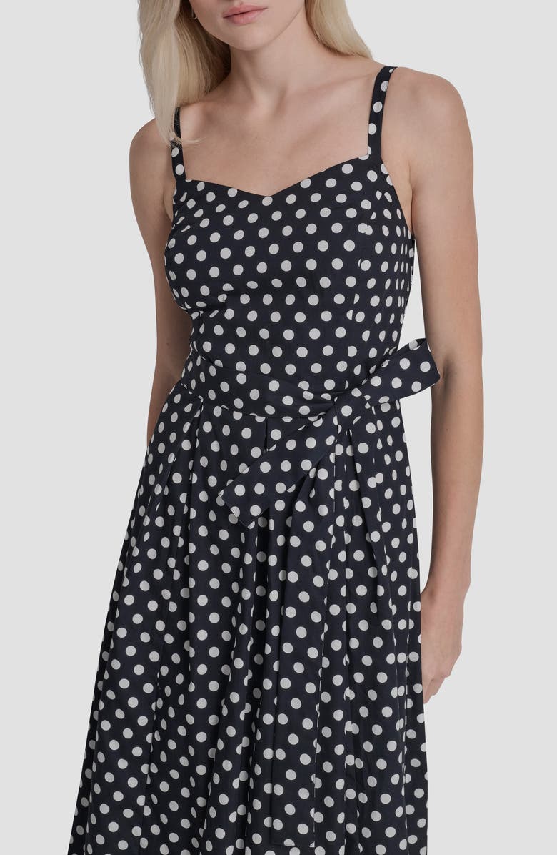 DKNY Sleeveless Maxi Dress, Alternate, color, Coin Dot