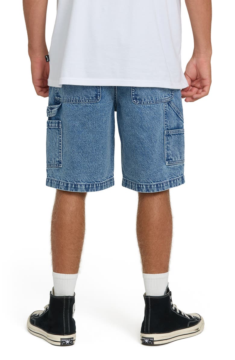 Billabong Bad Dog Denim Utility Shorts, Alternate, color, Faded Denim