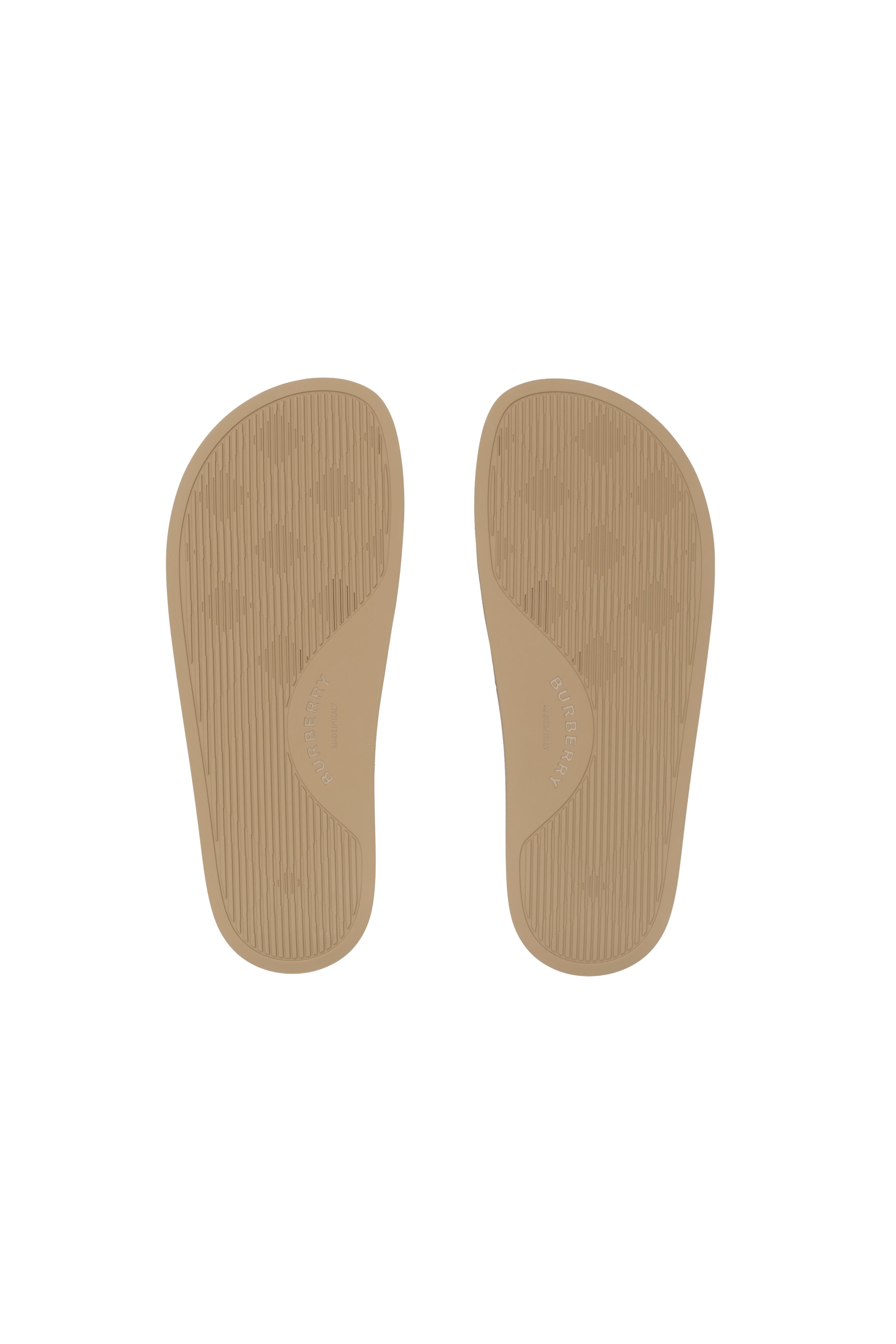 Burberry Check Slides, Alternate, color, Archive Beige