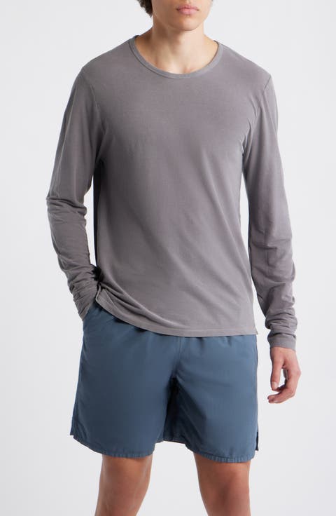 Long Sleeve Organic Cotton Crewneck T-Shirt