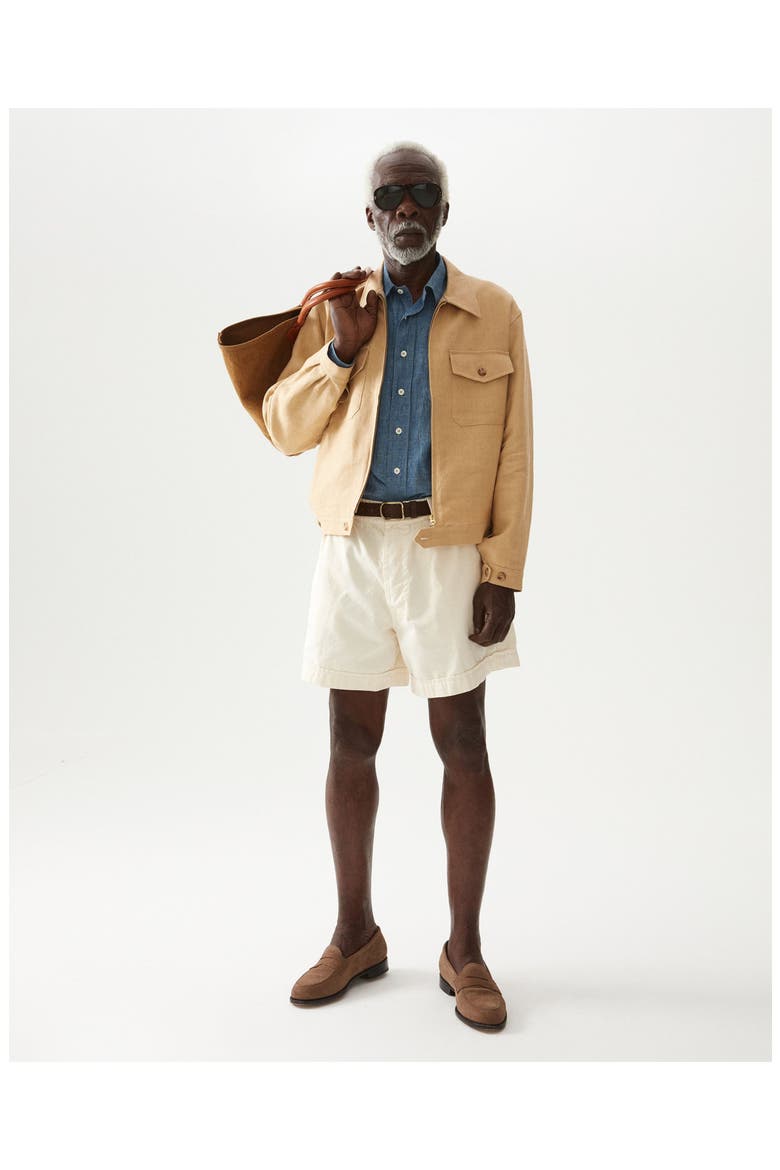 Albert Linen Jacket, Alternate, color, Camel