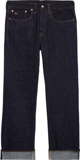 Double RL Slim Bootcut East-West Selvedge Jeans | Nordstrom