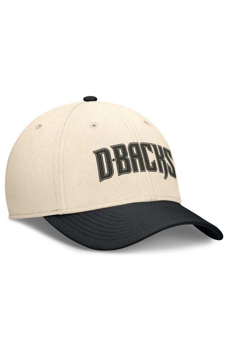 Nike Men's Nike Natural/Black Arizona Diamondbacks Statement Rise Performance Flex Hat, Alternate, color, Natural
