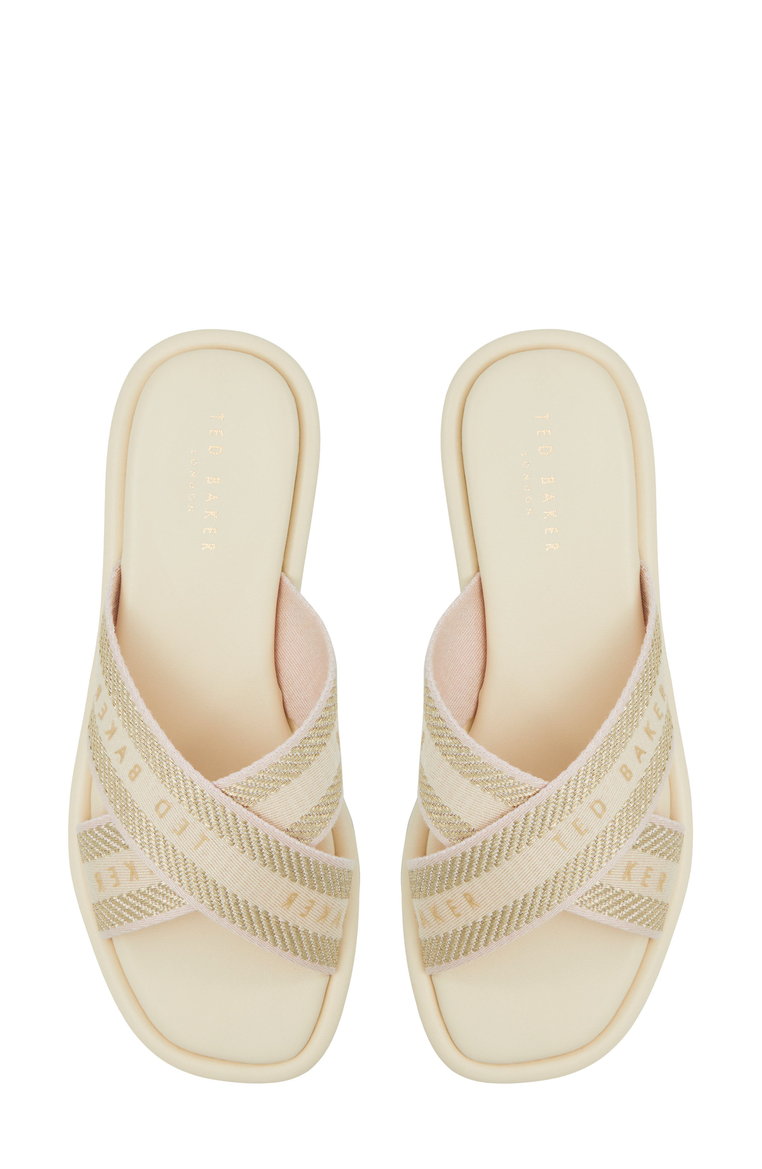 Ashika Icon Slide Sandal, Alternate, color, WHITE