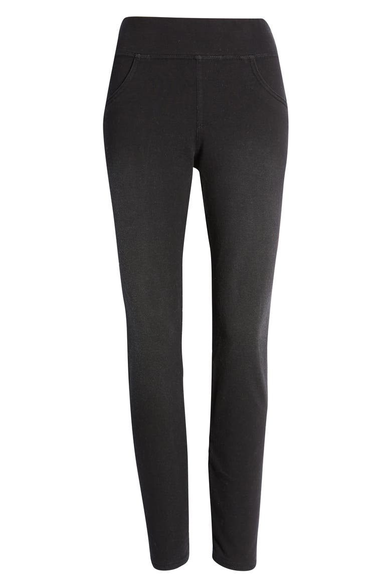 Game Changing Seamless Denim Leggings, Alternate, color, BLACK WASH