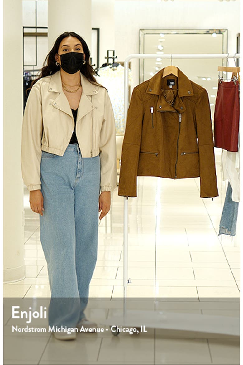 Quinn Faux Suede Moto Jacket video