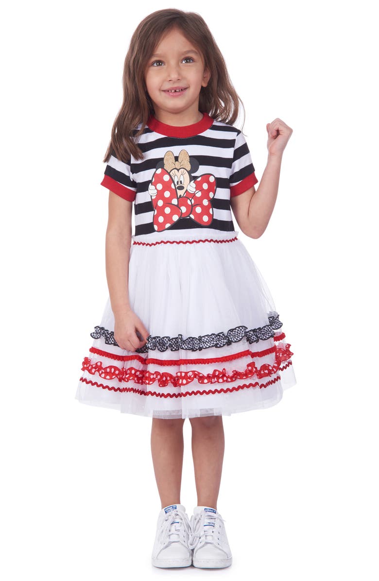 Pippa & Julie Minnie Mouse Tutu Dress, Alternate, color, 