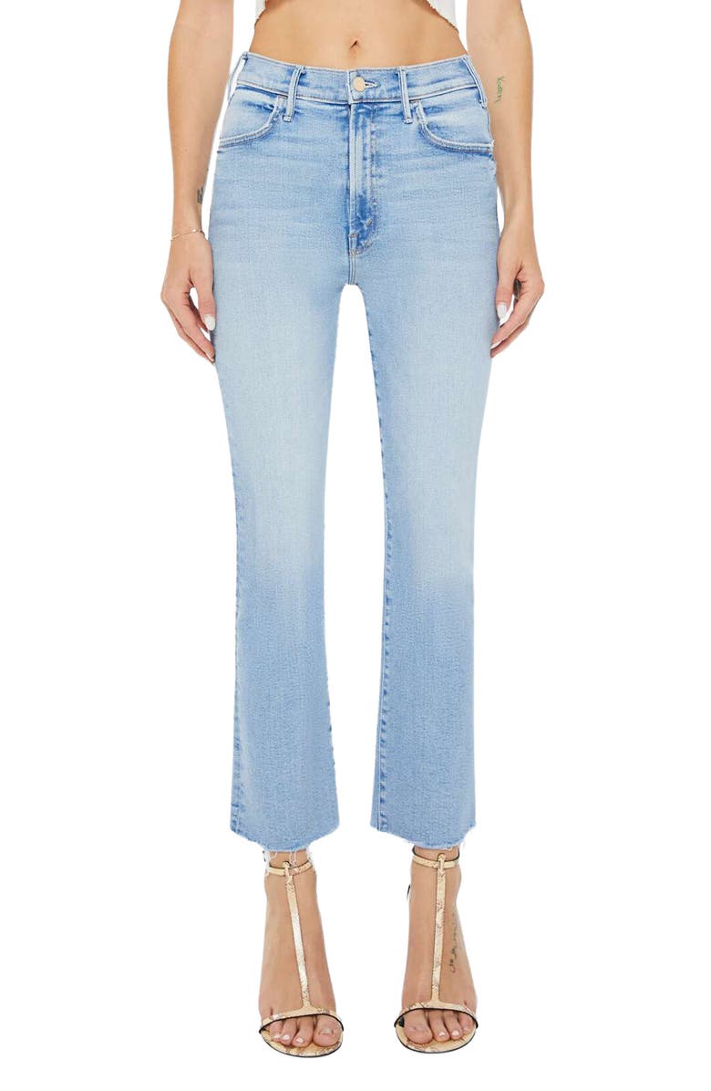 MOTHER The Hustler Frayed Ankle Jeans, Main, color, Limited Editon