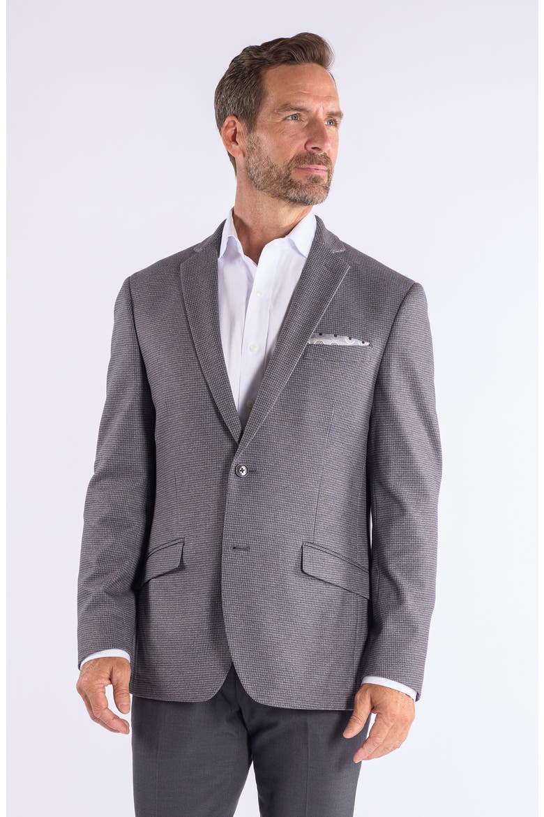 Check Knit Sport Coat, Alternate, color, GREY