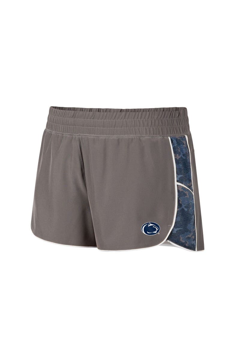 COLOSSEUM Women's Colosseum Gray/Navy Penn State Nittany Lions Pamela Lined Shorts, Alternate, color, 