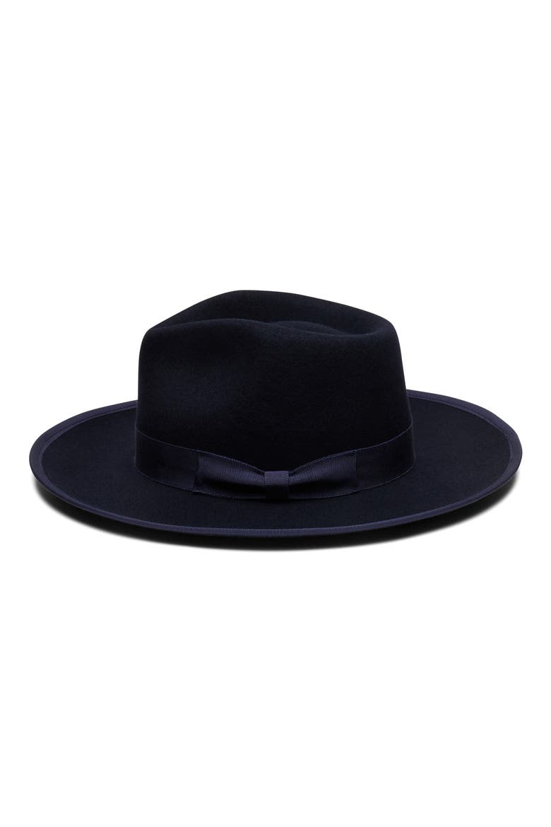 Soft Brim Fedora, Alternate, color, MIDNIGHT