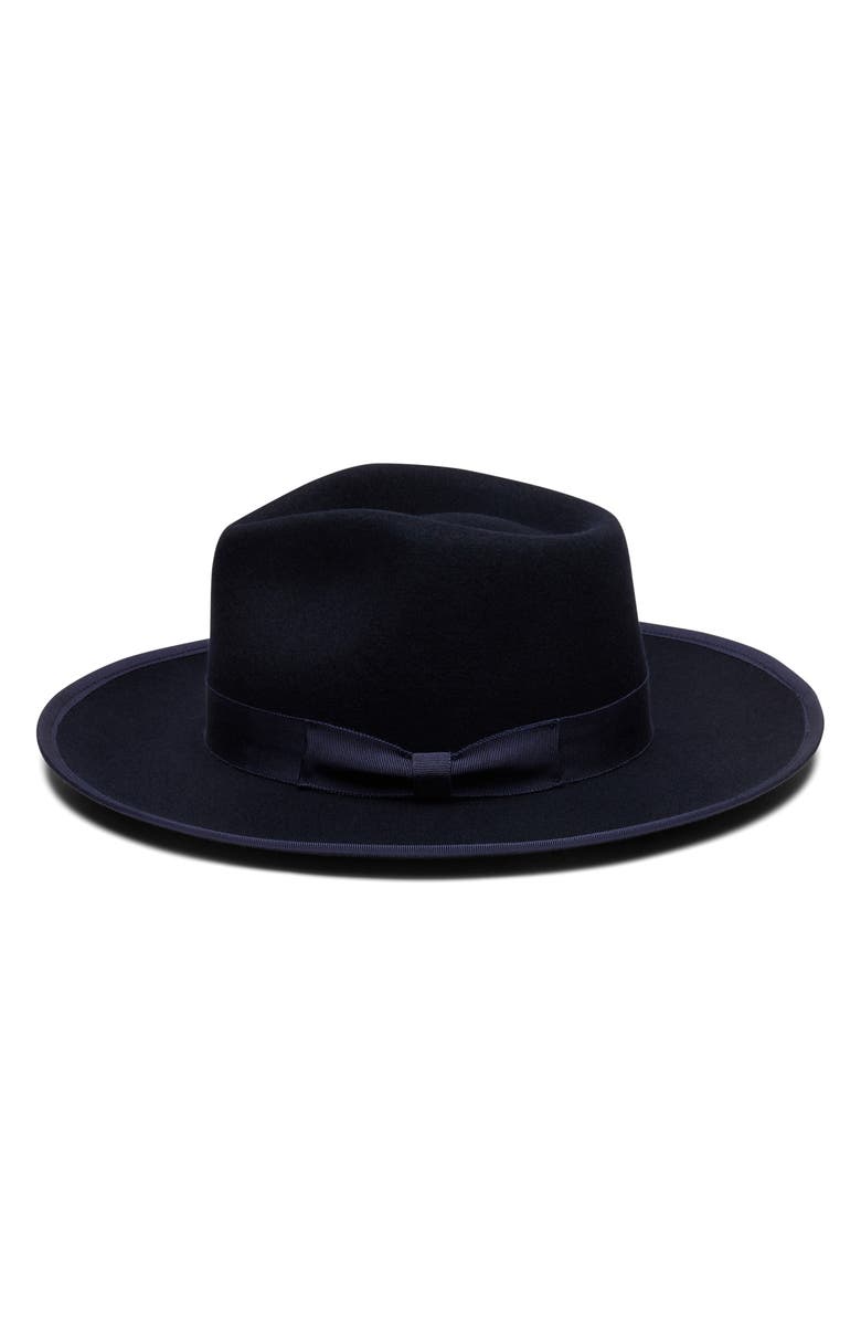 Wyeth Soft Brim Fedora, Alternate, color, Midnight