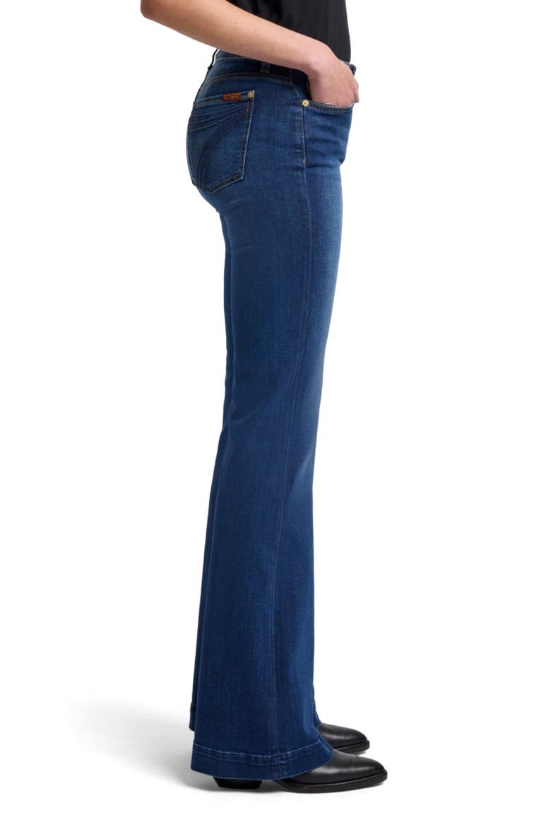 Dojo Mid Rise Flare Jeans, Alternate, color, MEDIUM MELROSE