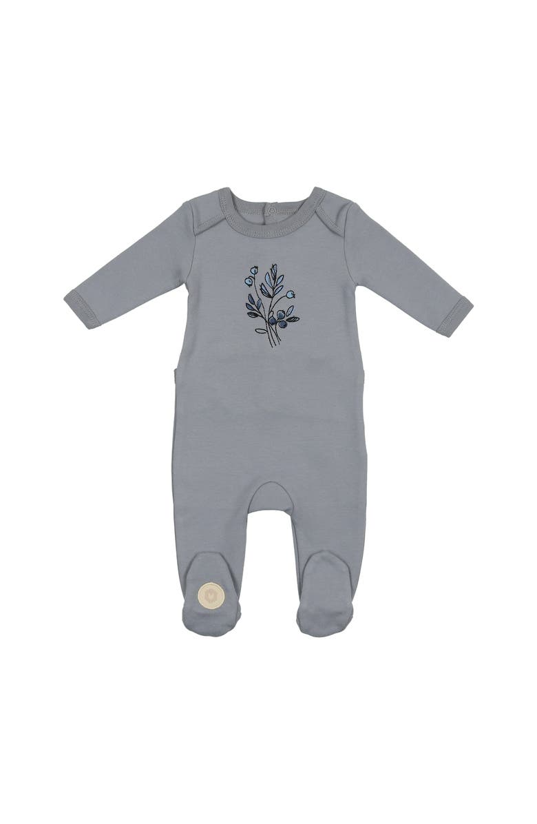 Mon Tresor Bebe Flower Sketch Footie, Main, color, 