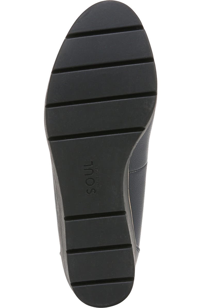 SOUL NATURALIZER About Time Wedge Pump, Alternate, color, Navy Faux Leather