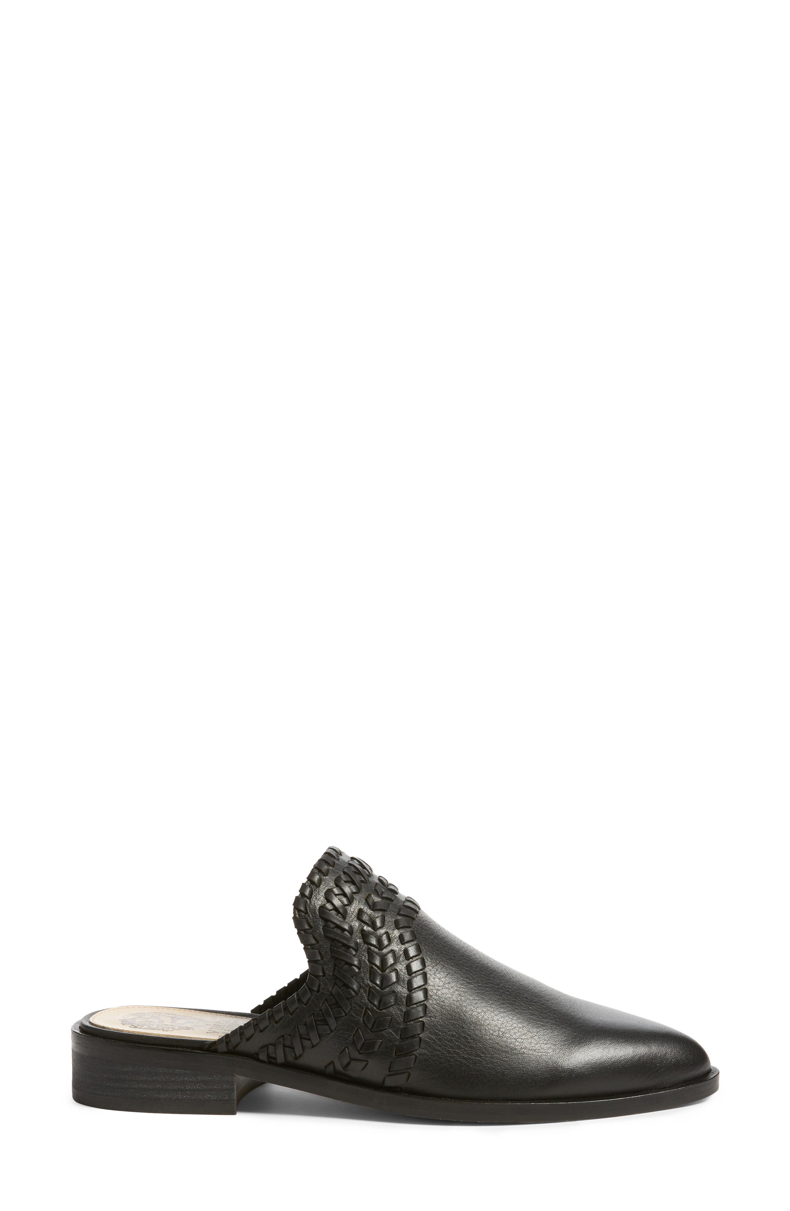 Sona Mule, Alternate, color, BLACK LEATHER