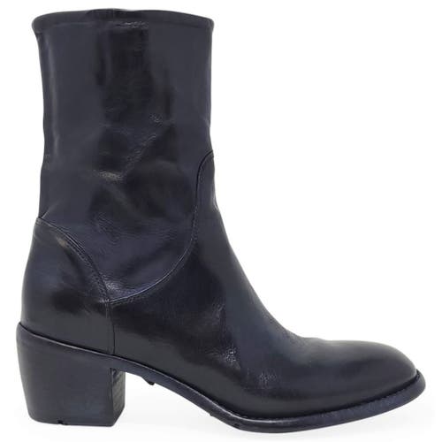 Madison Maison Leather Mid Calf Boot In Multi